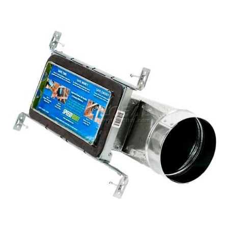 Kaper Ii Speedi-Boot Torpedo End Register Vent Boot Adj. Hangers SBS-4105 EB 4in X 10in X 5in SBH-4105 EB